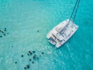 Catch the Cat at Stingray City in Grand Cayman. Available for cayman private charters